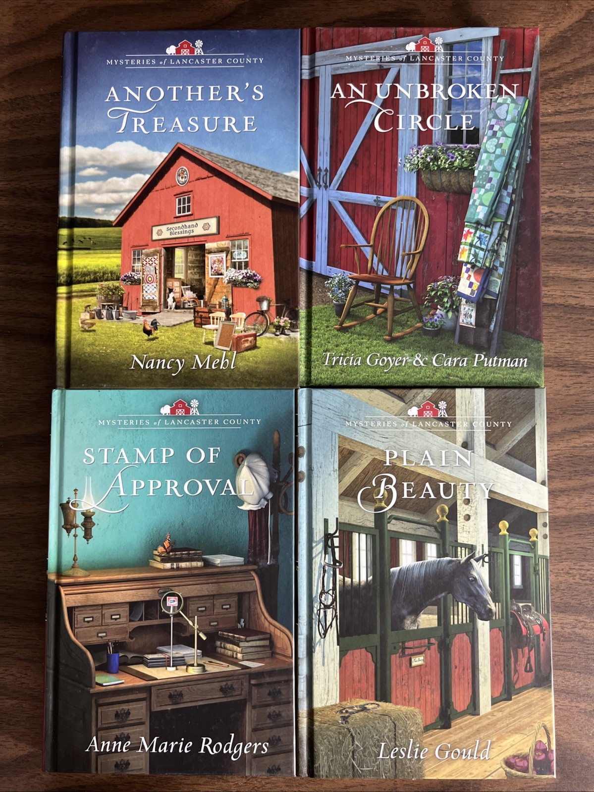 Lot Of 4 Mysteries Of Lancaster County Guideposts Series Hardcover Christian