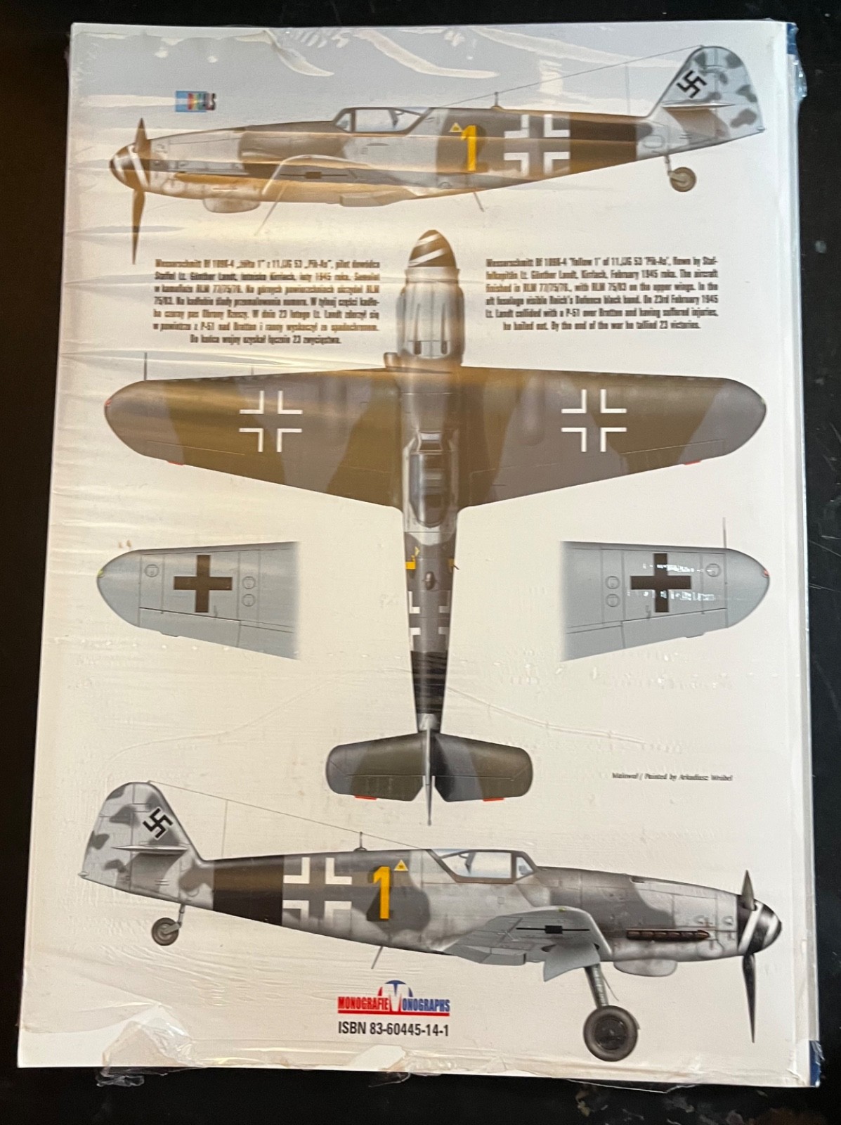 MESSERSCHMITT BF-109 G/K, VOL.111 KAGERO MONOGRAPHS #29 STILL SEALED FREE DECALS