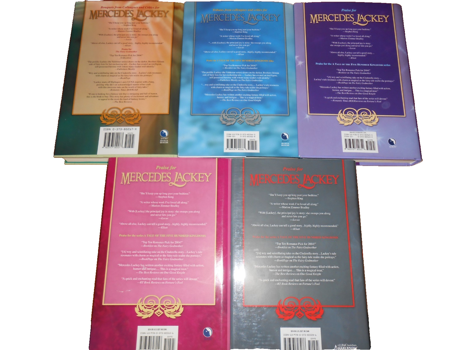 Mercedes Lackey Lot of 5 TALES OF THE FIVE HUNDRED KINGDOMS ser. – HC/DJ LN