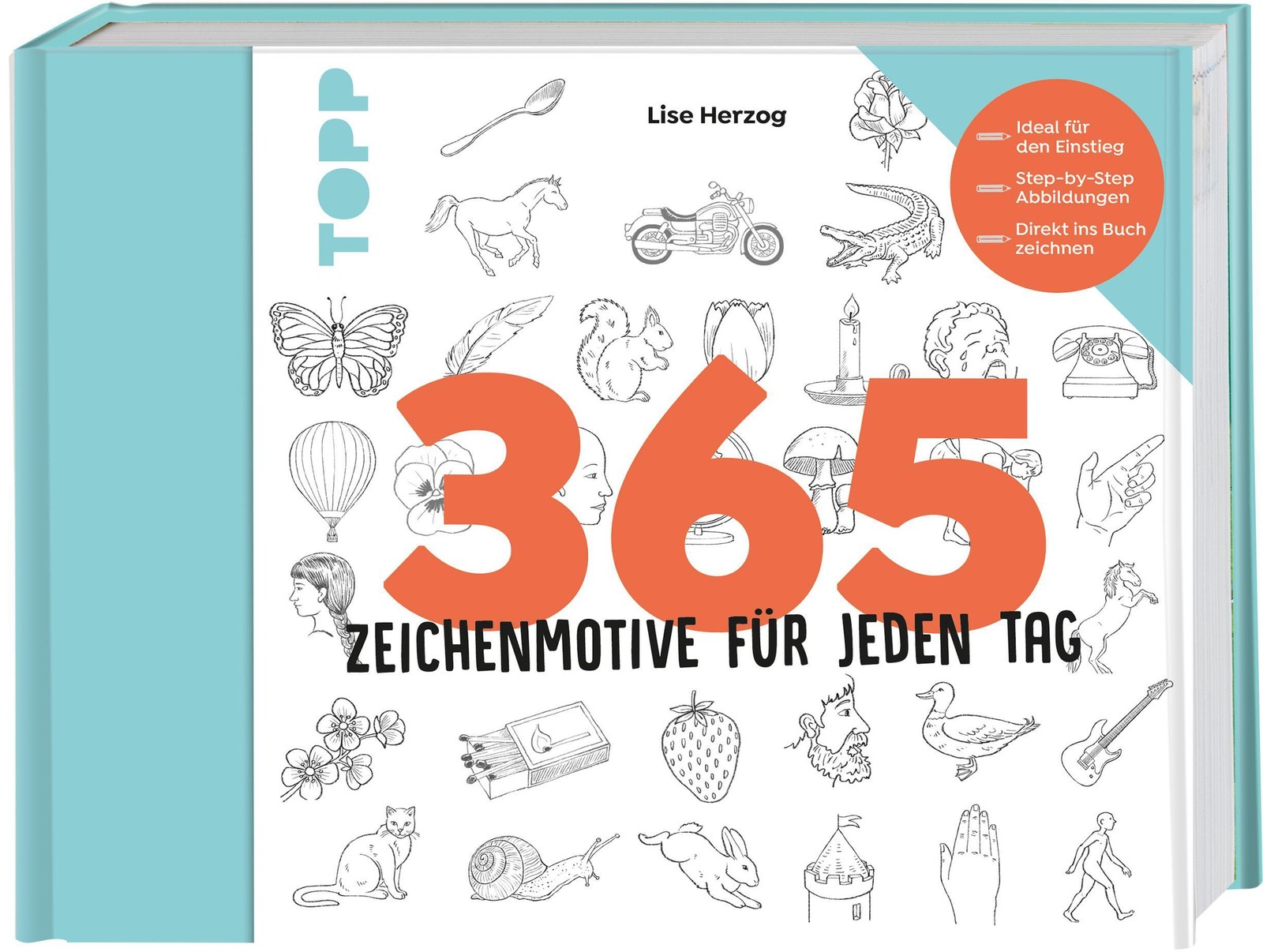 365 Zeichenmotive für jeden Tag ~ Lise Herzog ~ 9783735881458