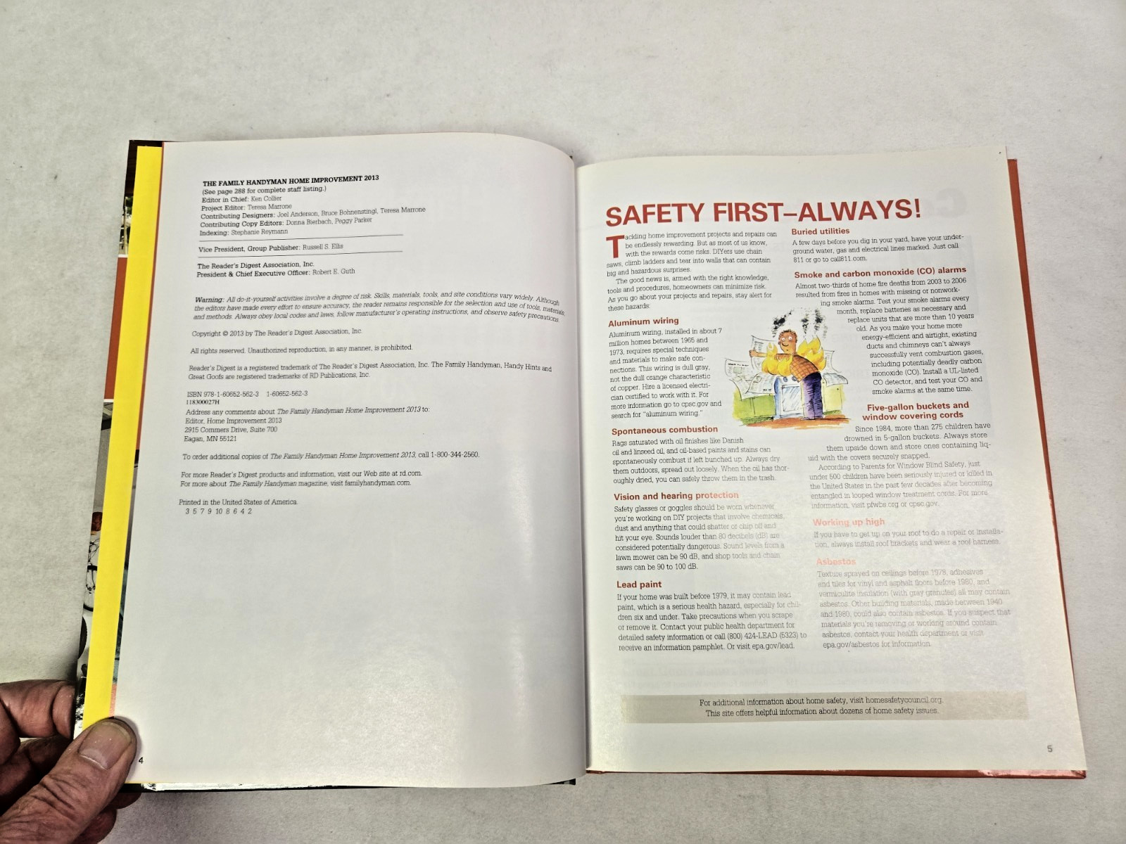 2013 The Family Handyman “Home Improvement” Hard Cover Book 288 Pages Near Mint