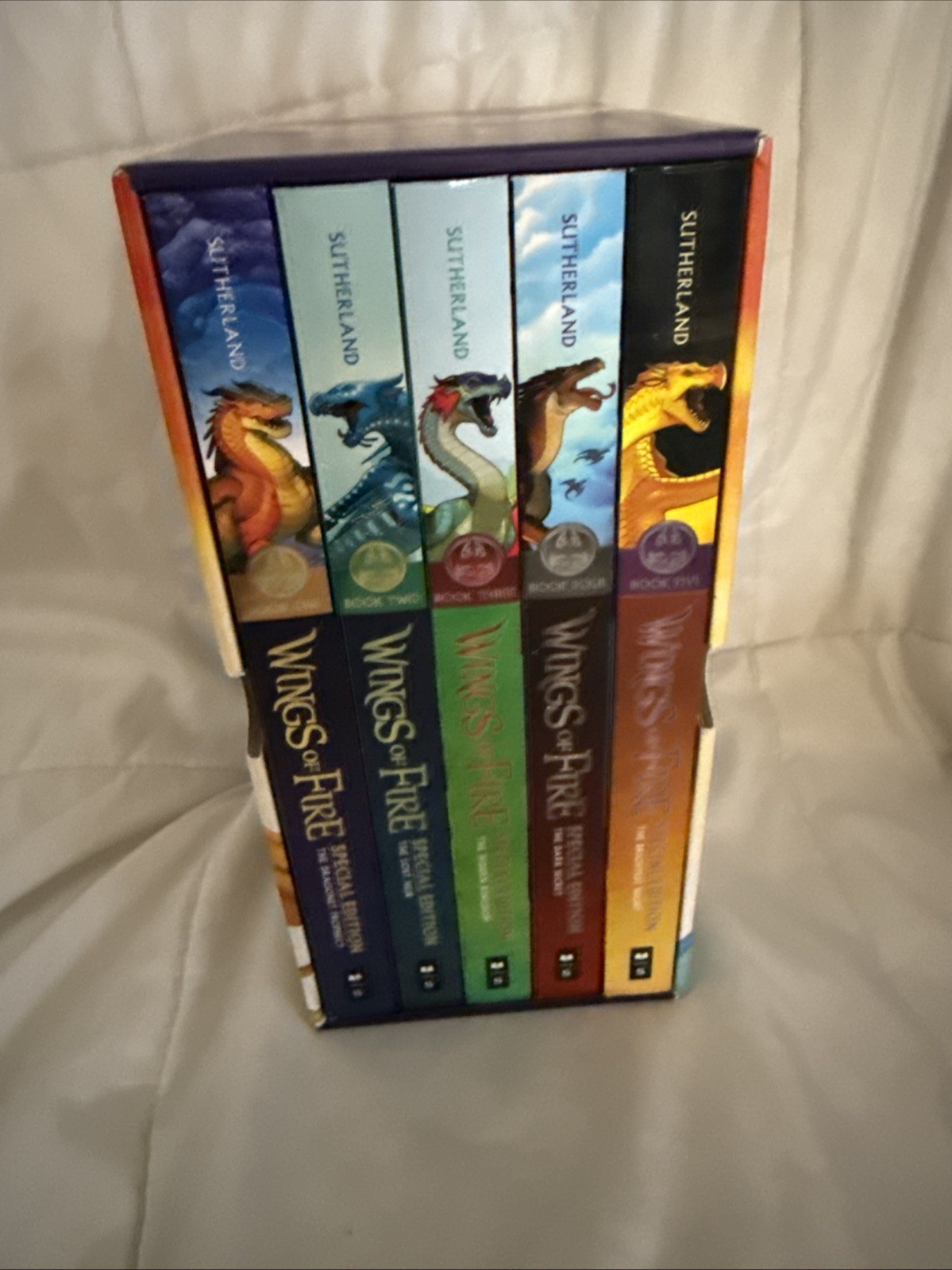 Wings of Fire 1-5 Special Editions Boxset by Tui T. Sutherland PB Deluxe Ed NEW