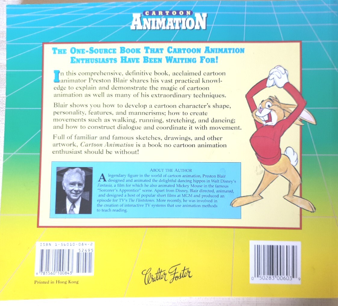 CARTOON ANIMATION (COLLECTOR’S SERIES) By Preston Blair MINT