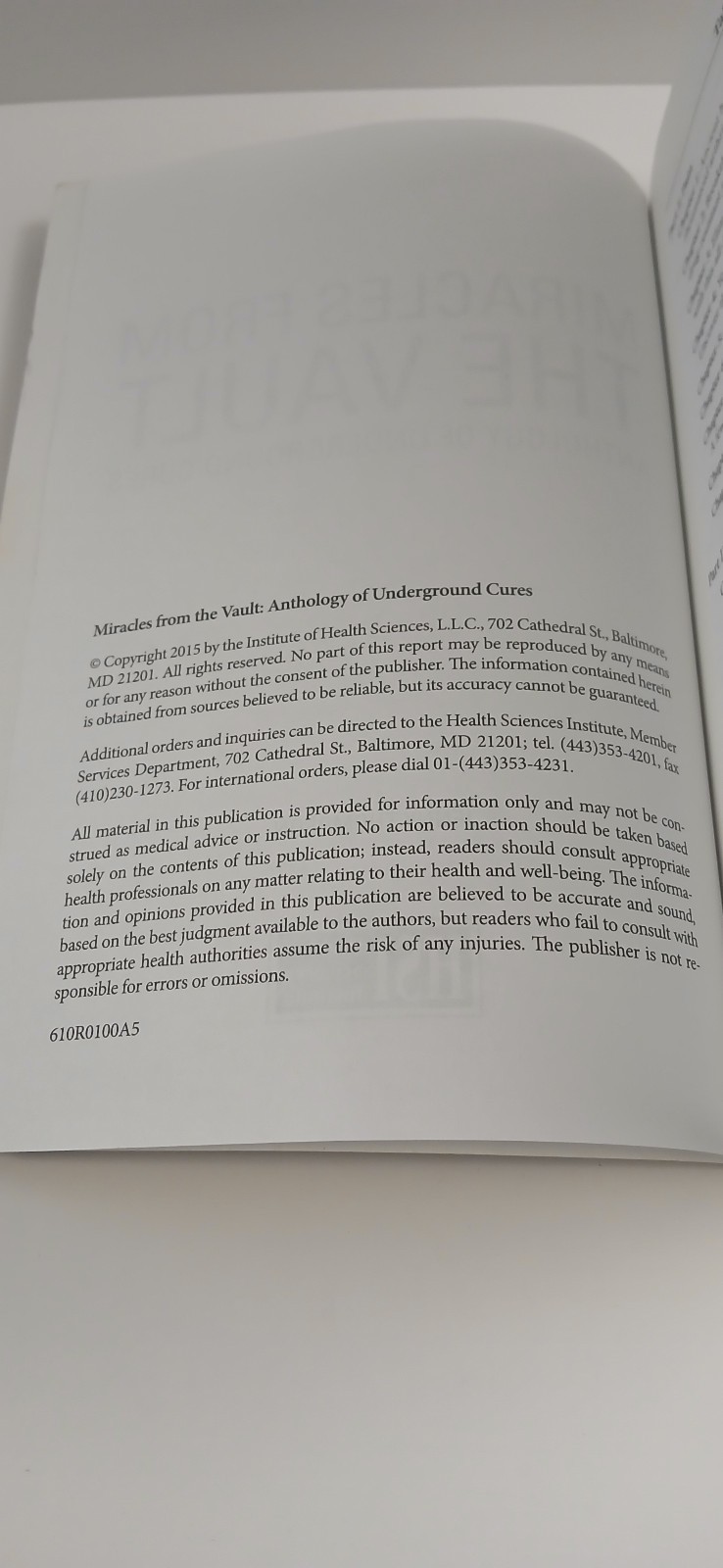 Miracles from the Vault: Anthology of Underground Cures – Paperback