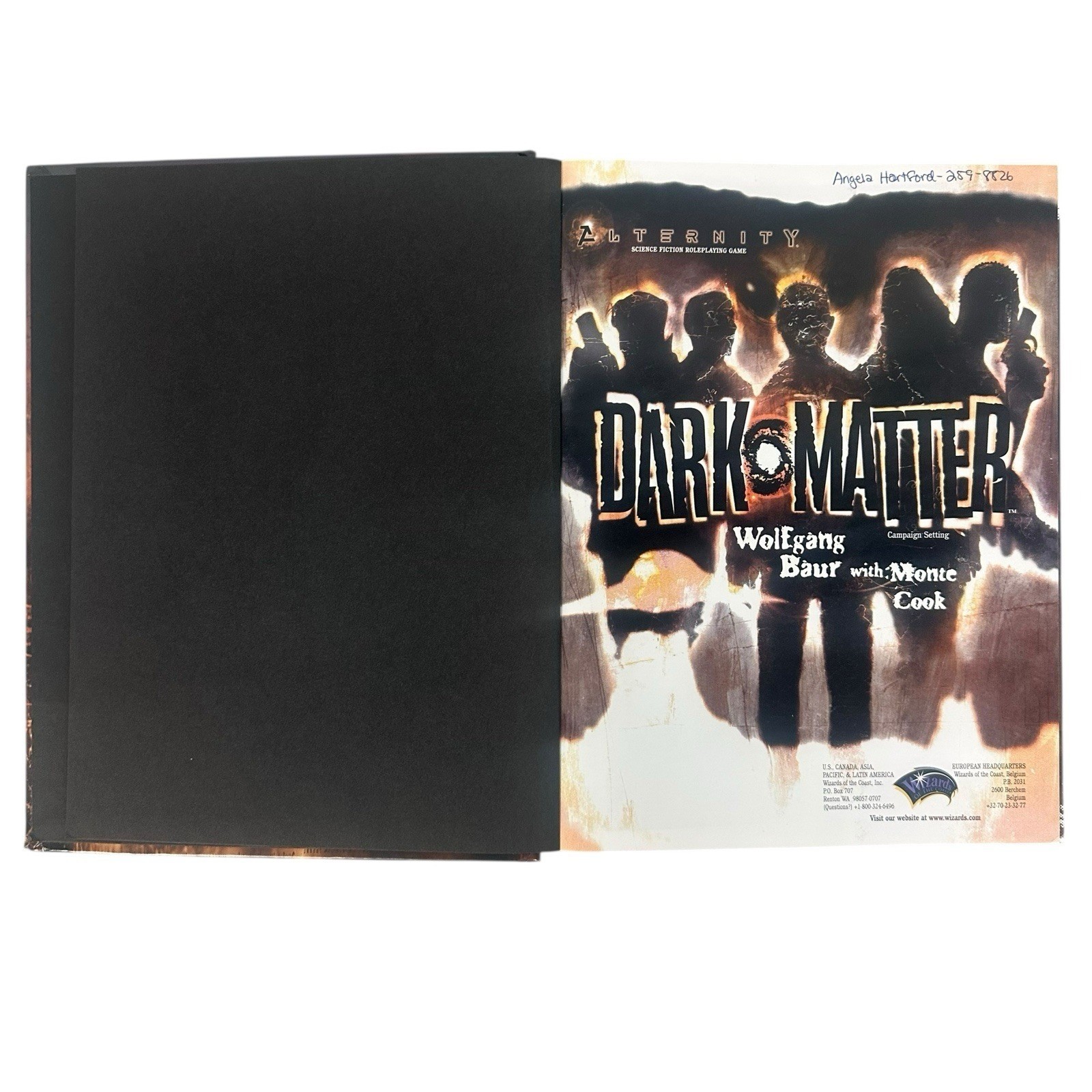 DARK MATTER Campaign Setting (ALTERNITY) – 1999 Wizards of the Coast – Hardcover
