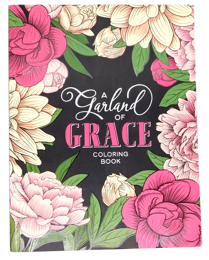 Book Coloring A Garland of Grace 2021 Christian Arts Adult Coloring 11×8 1/2 In