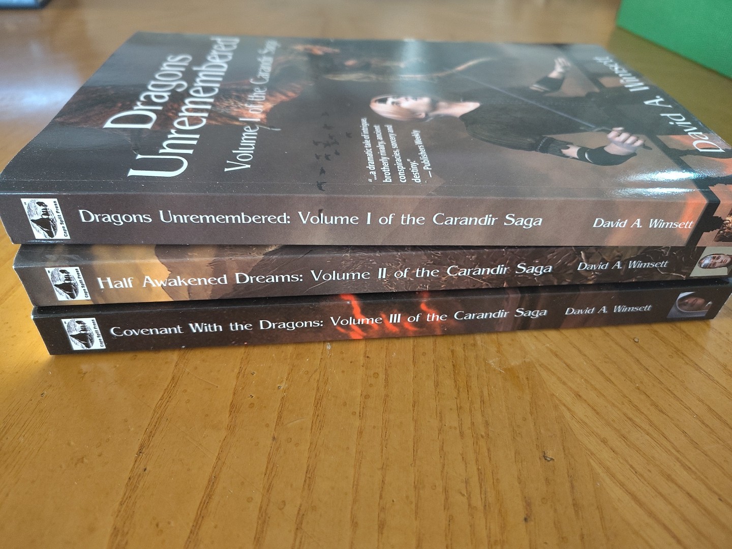 Volume I, II, and III of the Carandir Saga by David A. Wimsett