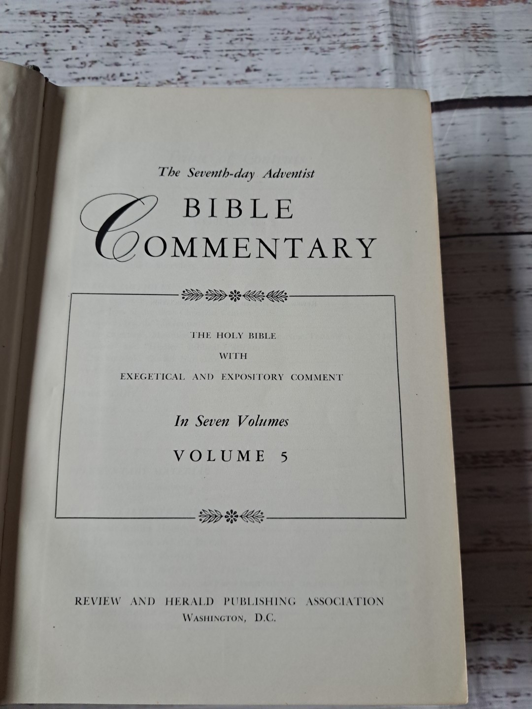 Seventh Day Adventist Bible Commentary Volume 5 Matthew to John 1956 Hardcover