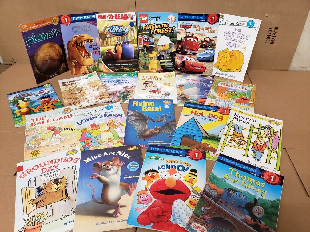 Lot of 10 Level 1~RL~Ready to-I Can Read-Step into Reading-Learn Read Books MIX
