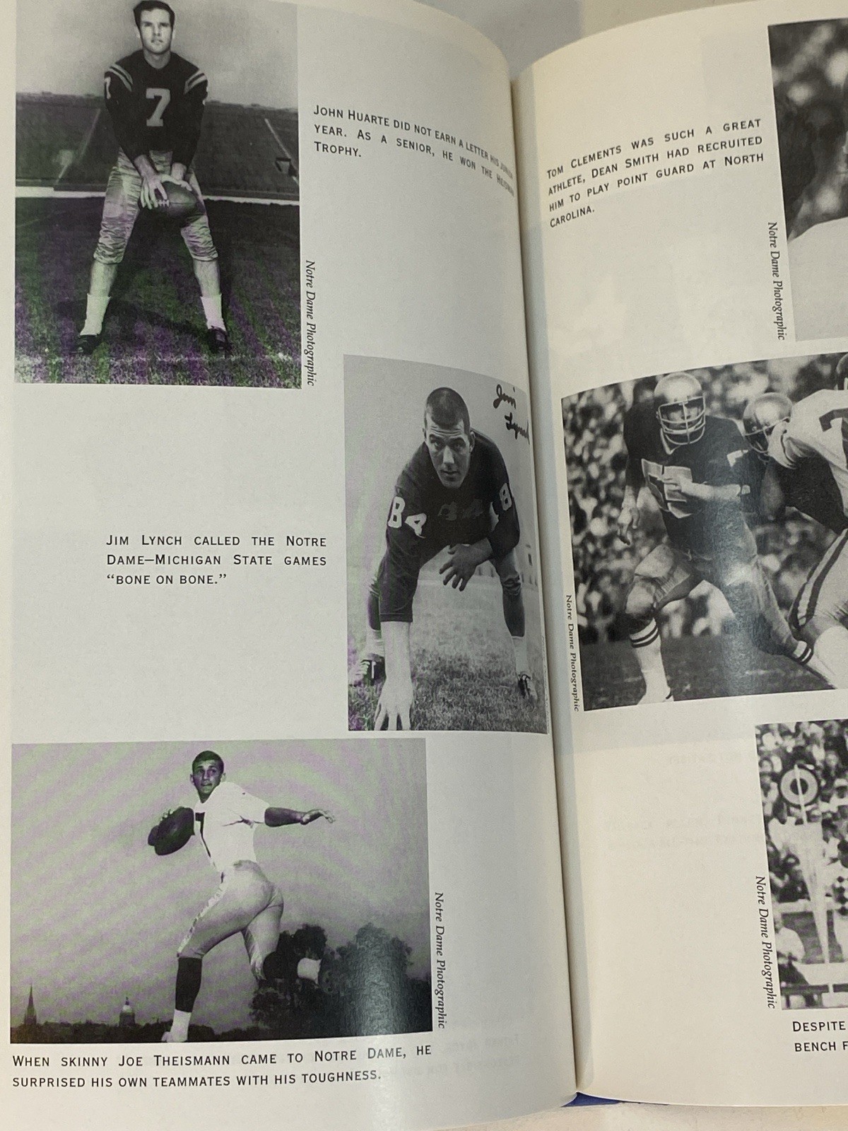 SIGNED by Johnny Lattner! Talking Irish: Notre Dame Football by Steve Delsohn