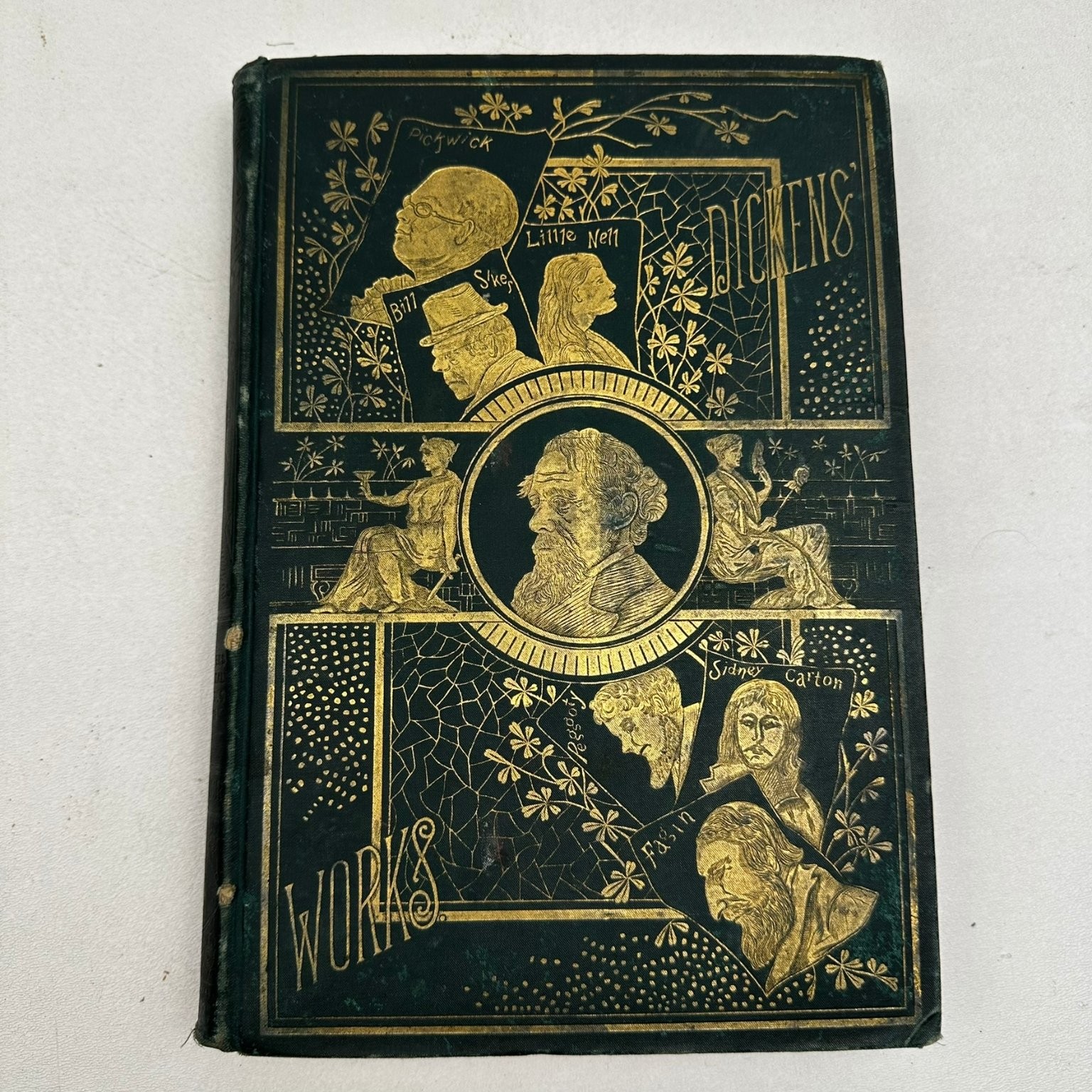 Works of Charles Dickens Vol 1-6 P. F. Collier Unabridged Illustrated Vintage