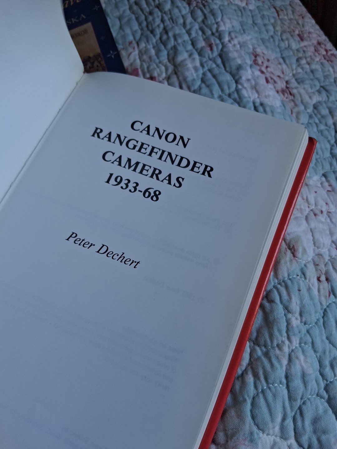 Collectible: Canon Rangefinder1933-68 PETER DECHERT FIRST EDITION 1985 HARDBACK
