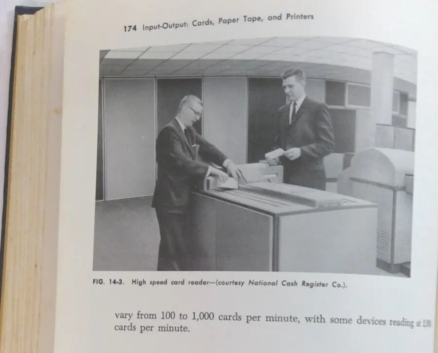 Vintage Computer Programming Book 1966 Automatic Data Processing Elias Awad DJ H