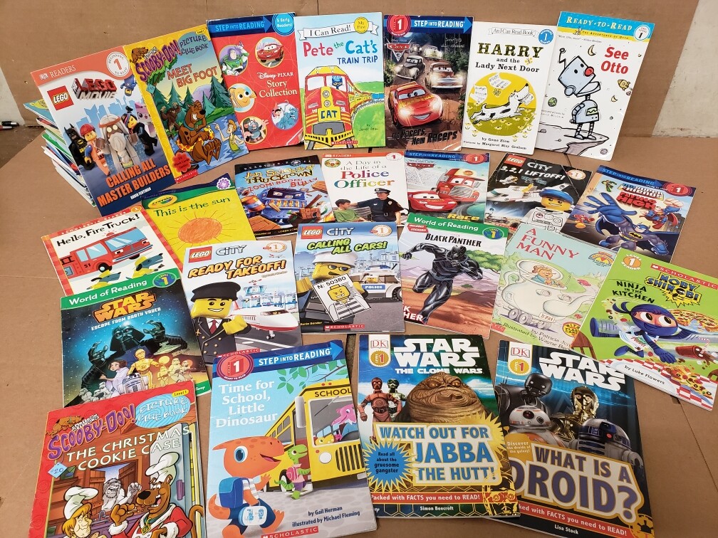 Lot of 10 Level 1~RL~Ready to-I Can Read-Step into Reading-Learn Read Books MIX