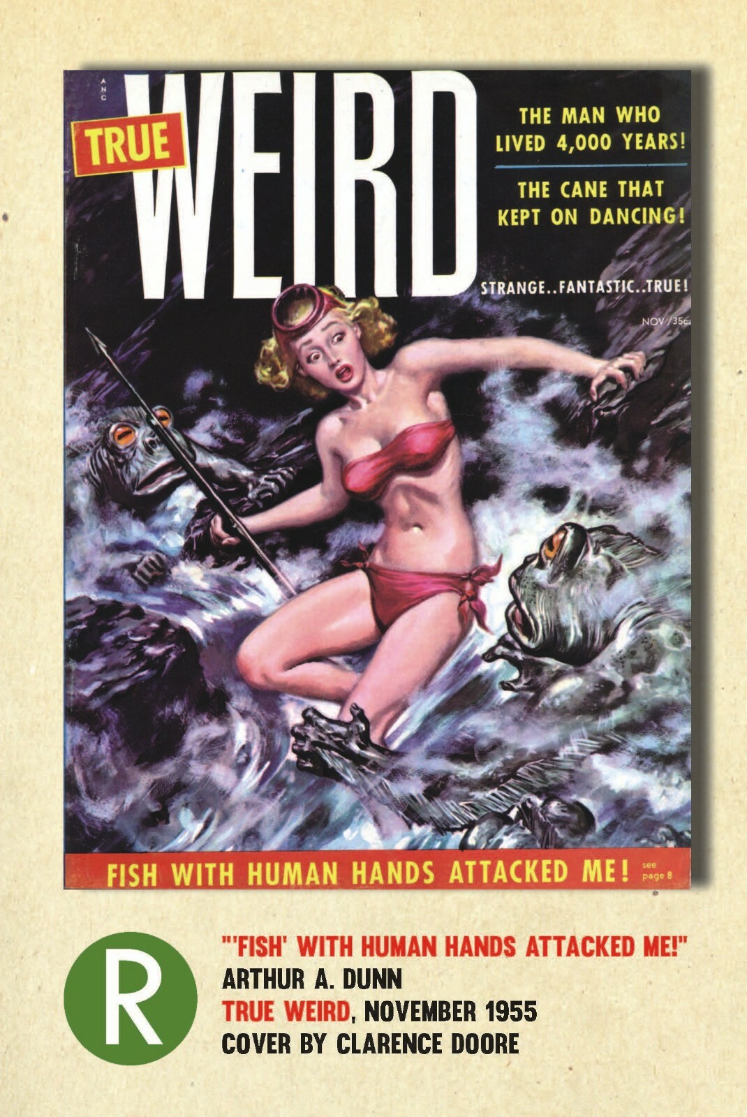 CRYPTOZOOLOGY ANTHOLOGY: classic monster stories & art, BIGFOOT, etc. Paperback