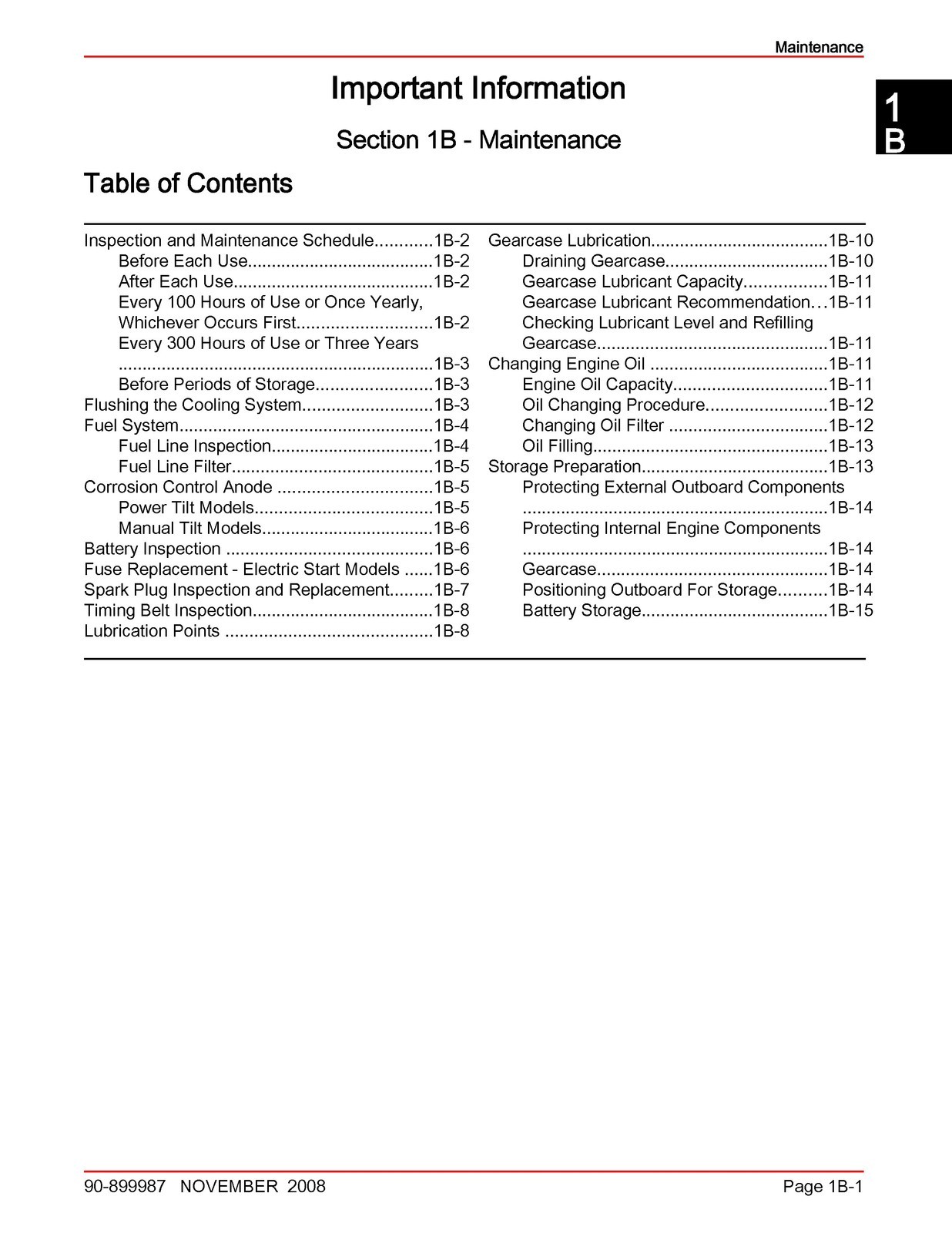 MERCURY 15 20 FourStroke Outboard Service Manual 2008 SN 0R235168 Up – CLOSURE