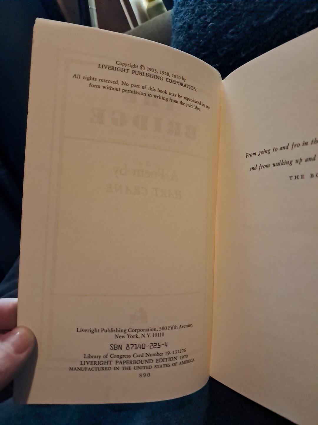Good ‘Hart Crane’s The Bridge’ Commentaries by W. Frank & T. Vogler – 1970 PB