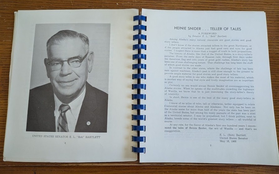 Centennial – 100 Stories of Alaska, by Gerrit Heinie Snider 1966 pb