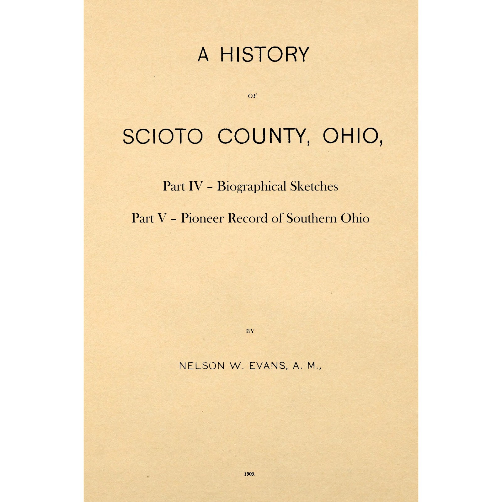 A History of Scioto County, Ohio